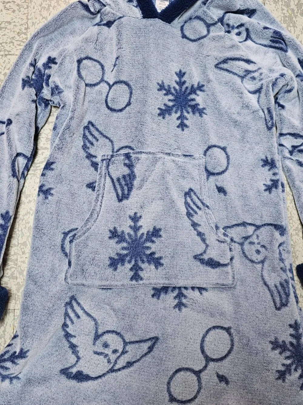 Wizarding World of Harry Potter Womens One Piece Pajama Plush Top Hoodie Size S